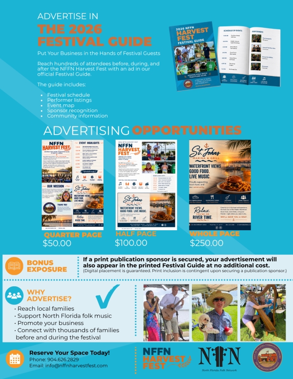 Advertise in our Festival Guide