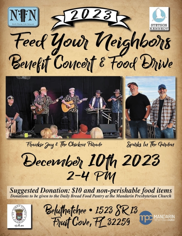 "Feed Your Neighbors" Benefit Concert and Food Drive